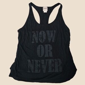 Haute Hippie - Black 'Now or Never' Loose Fit Tank Top